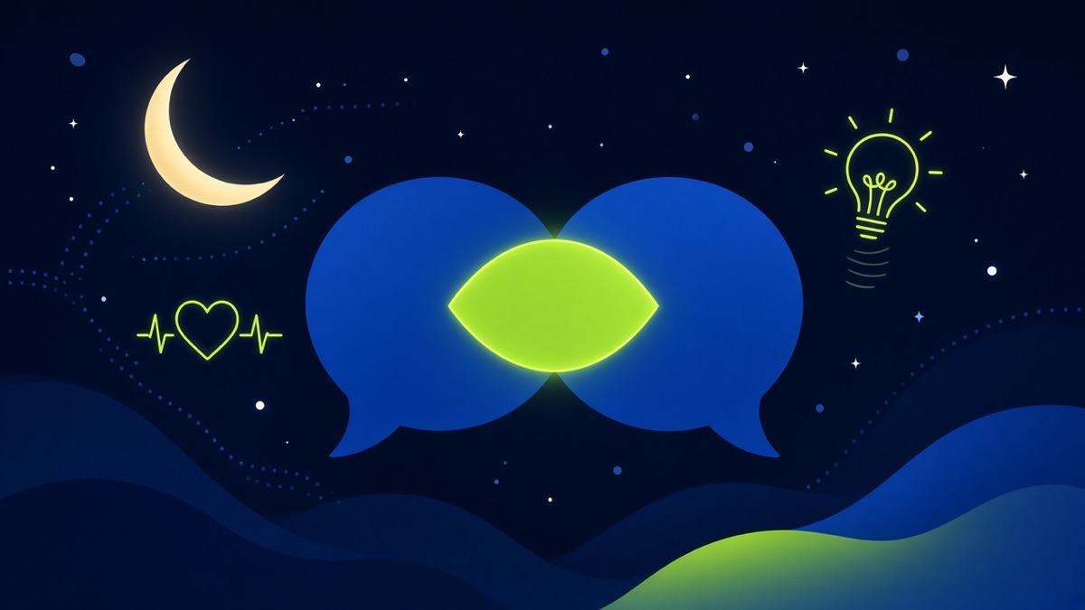 Glowing question marks representing deep conversation starters
